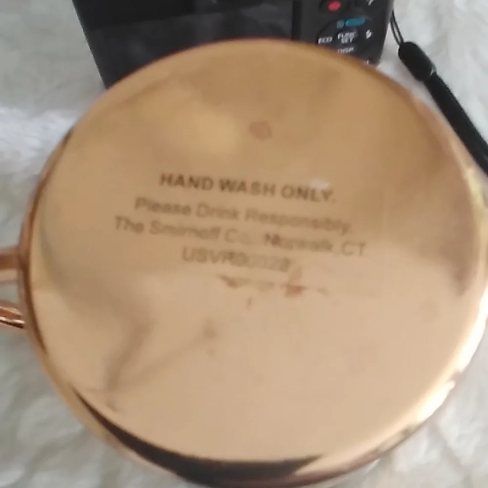 Copper Smirnoff Vodka Moscow mule cup 10 Ounces